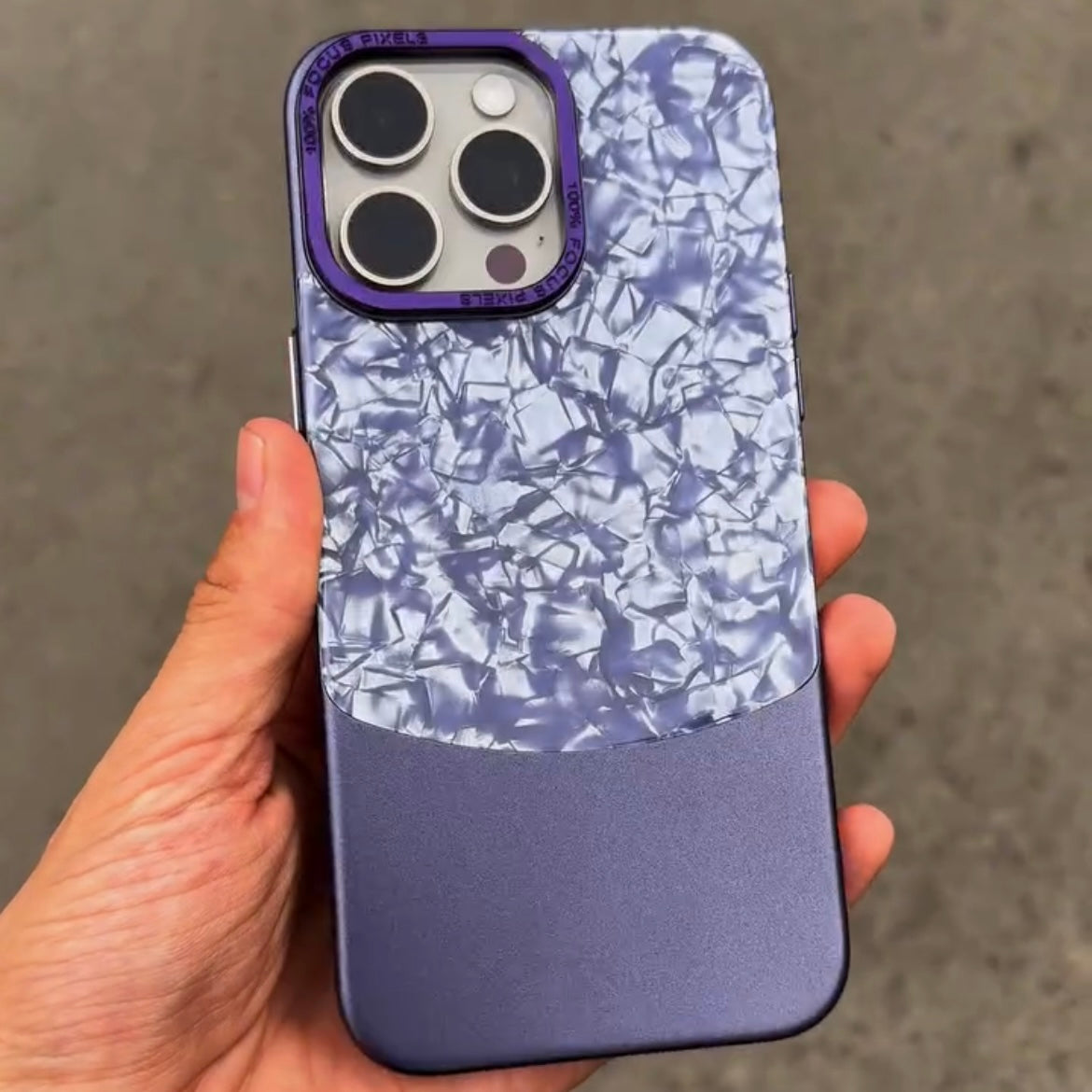 Two Tone Carbon Marble Case
