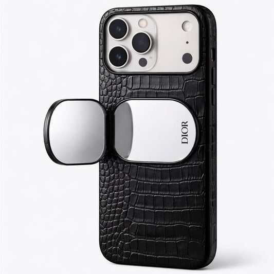 DI🔘R Beauty Phone Ring Holder – Dual Mirror