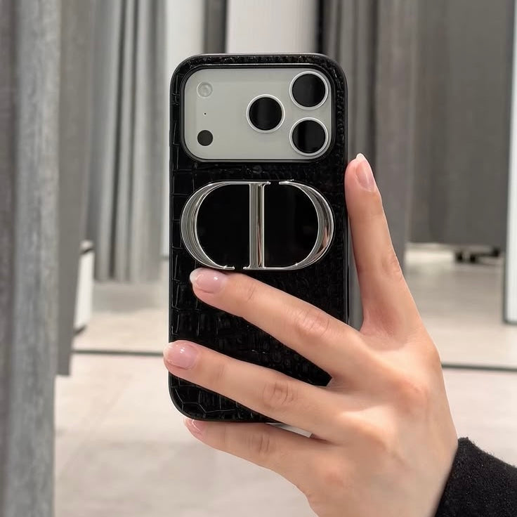 DI🔘R Beauty Phone Ring Holder – Dual Mirror