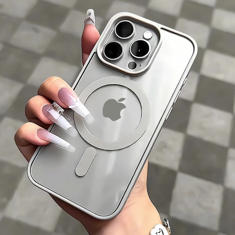 Luxury Air Skin Color Bumper Transparent Mag safe Phone Case